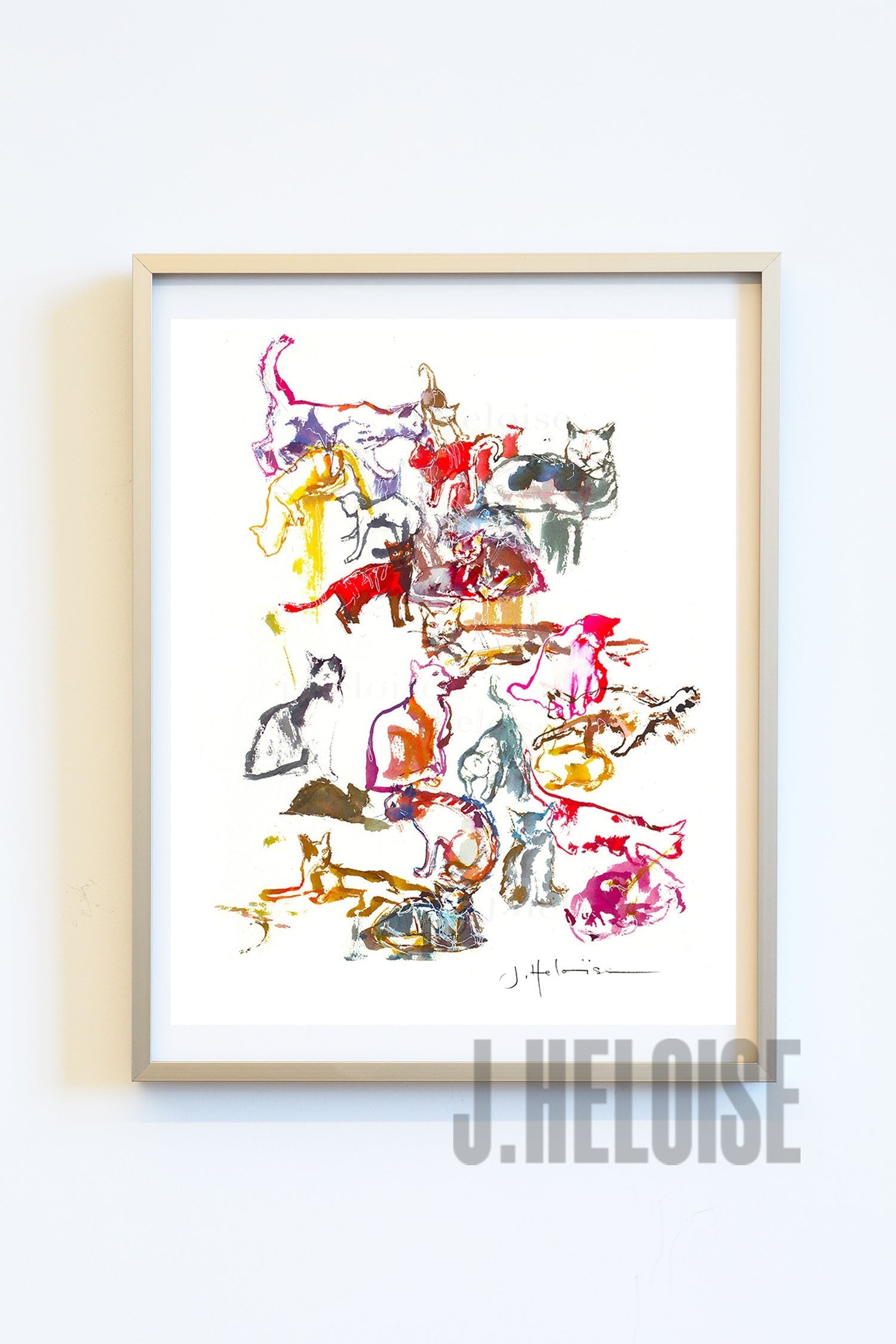 Cat Stuff - Art Print - J.Heloise