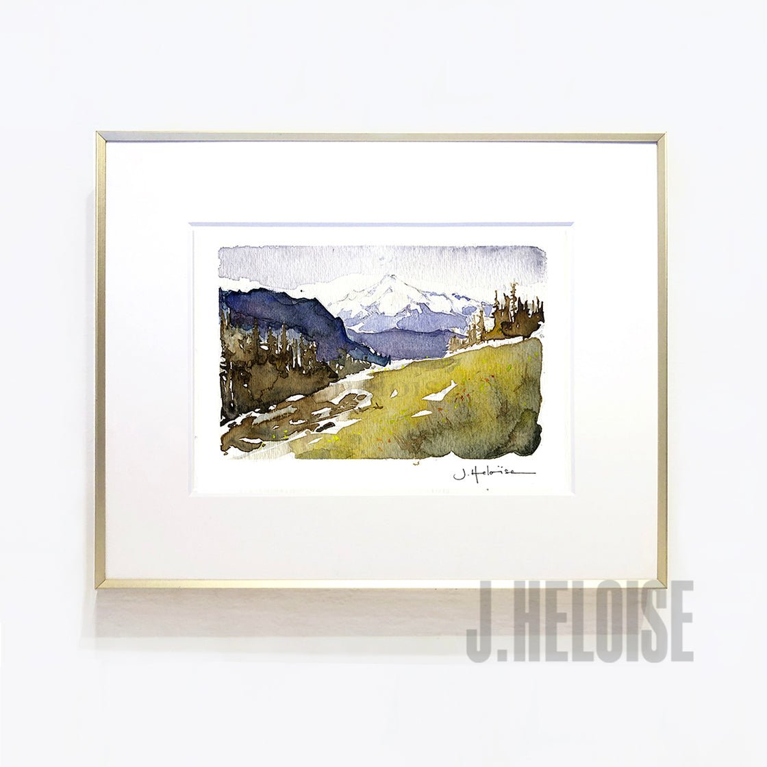 Glacier Peak Landscape - MINI Art Print - J.Heloise