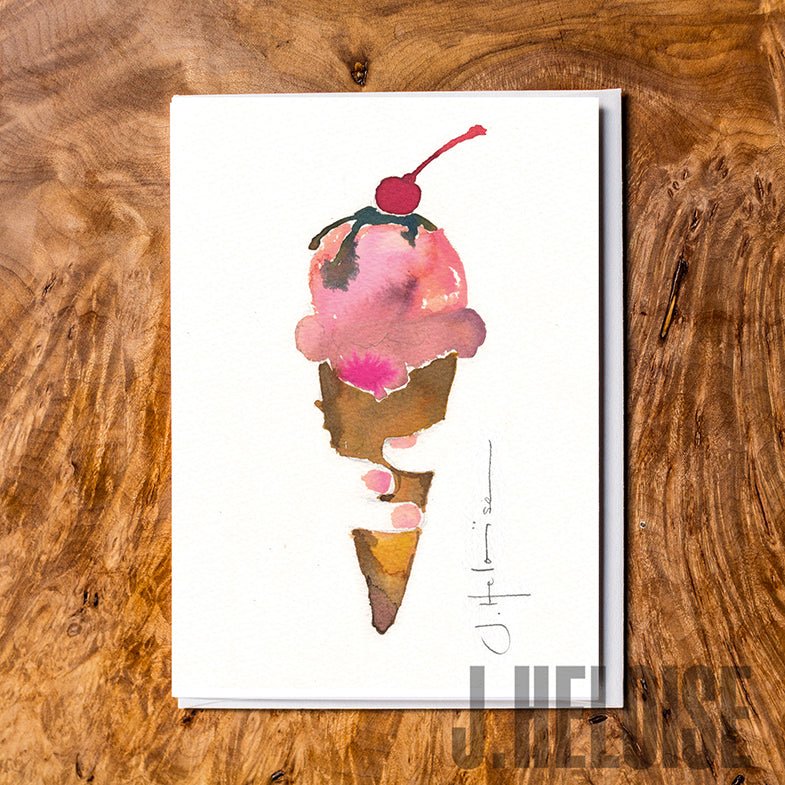 Greeting Card - Ice Cream - J.Heloise