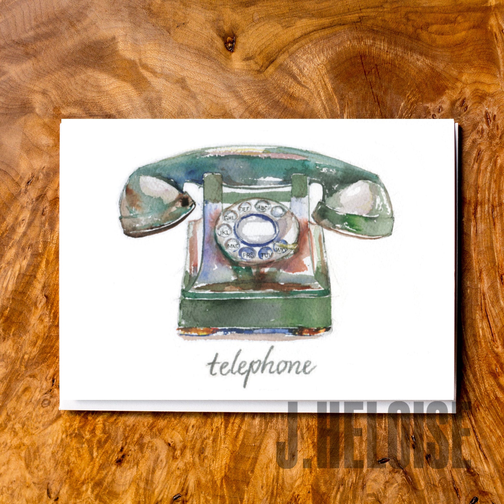 Greeting Card - Telephone - J.Heloise