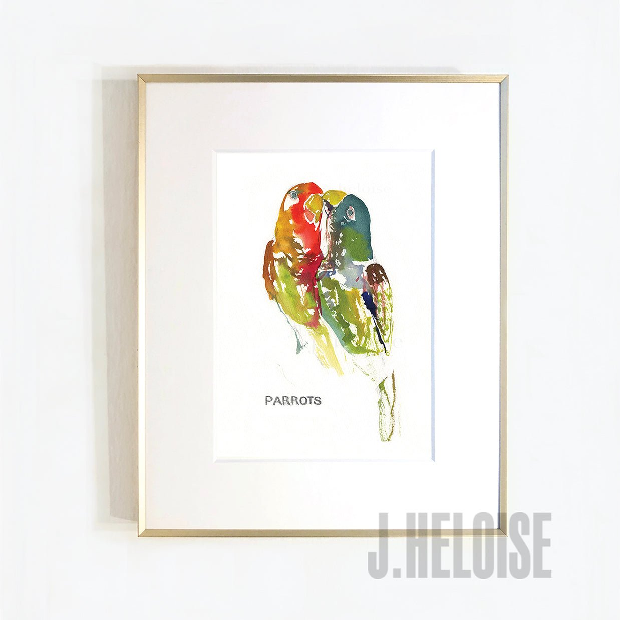 Parrots - MINI Art Print - J.Heloise