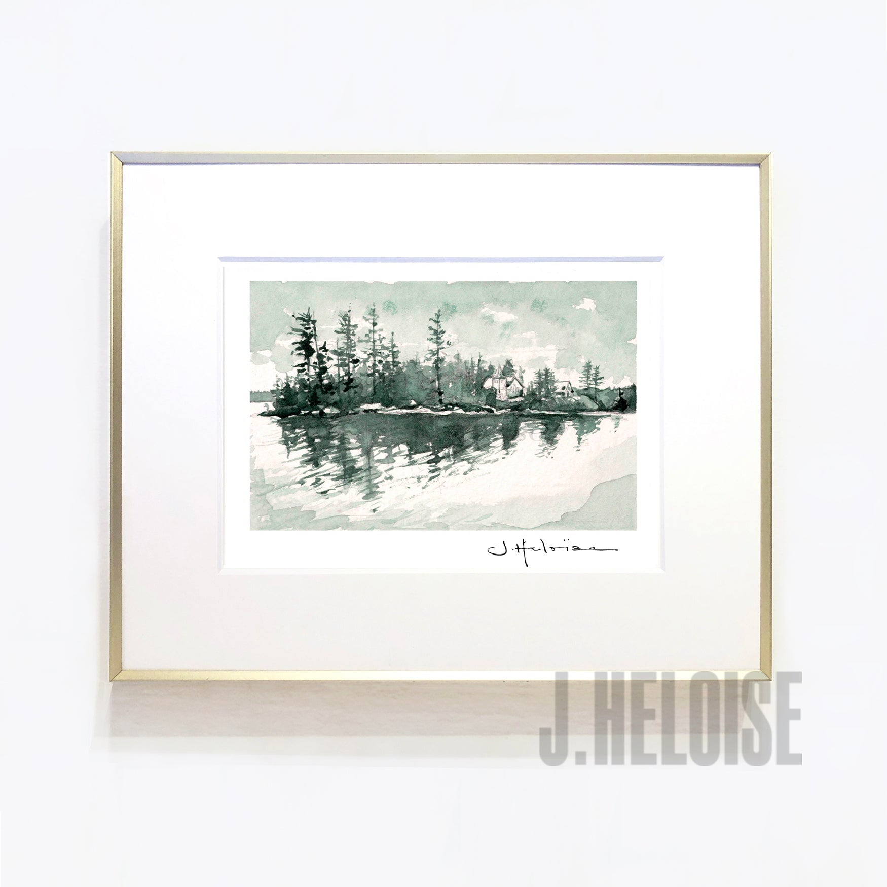 St. Hubert's Isle Landscape - MINI Art Print - J.Heloise